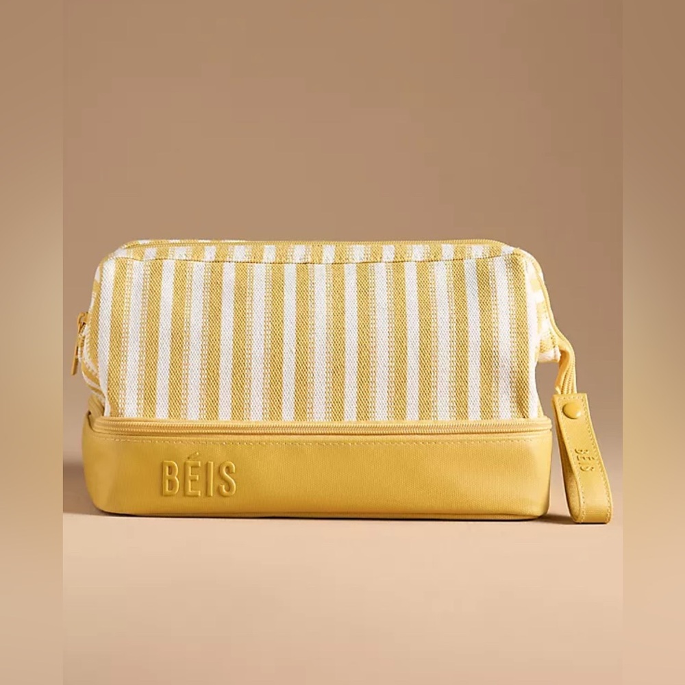 BEIS Dopp Kit in Honey Stripe - Limited Edition Sold Out - Picture 2 of 13